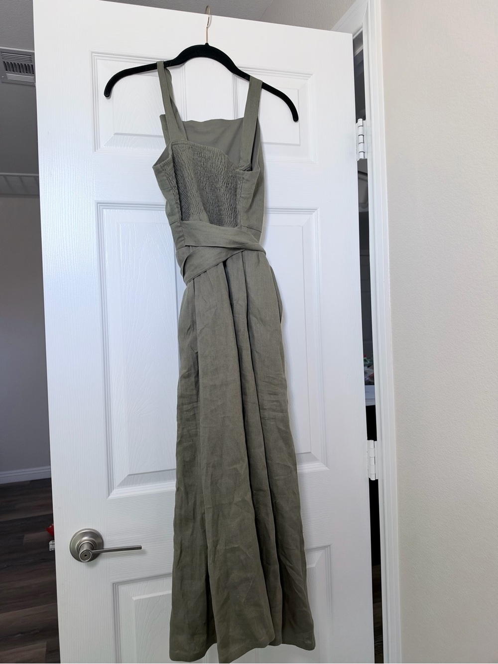 Luxmii Farfalla Midi Dress Khaki Sz M - Picture 4 of 6